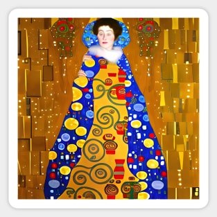 Christmas - Gustav Klimt Style Sticker